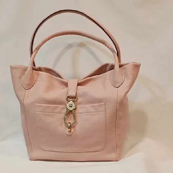 Dooney Bourke Large Logo Lock Shoulder Tote Blush Pink - Picture 1 of 16